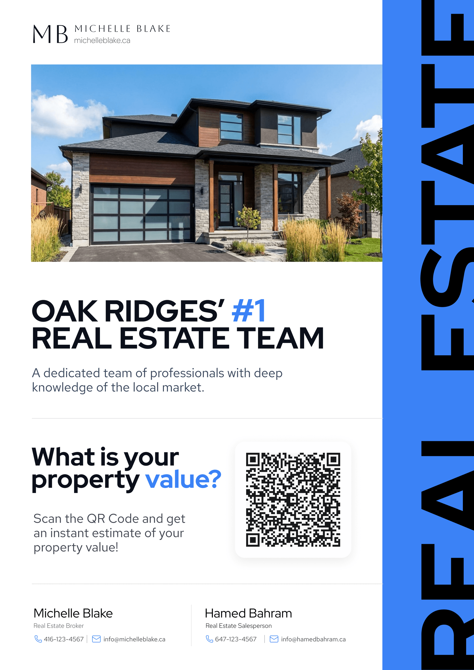 FarmKit branded real estate flyer sample front page